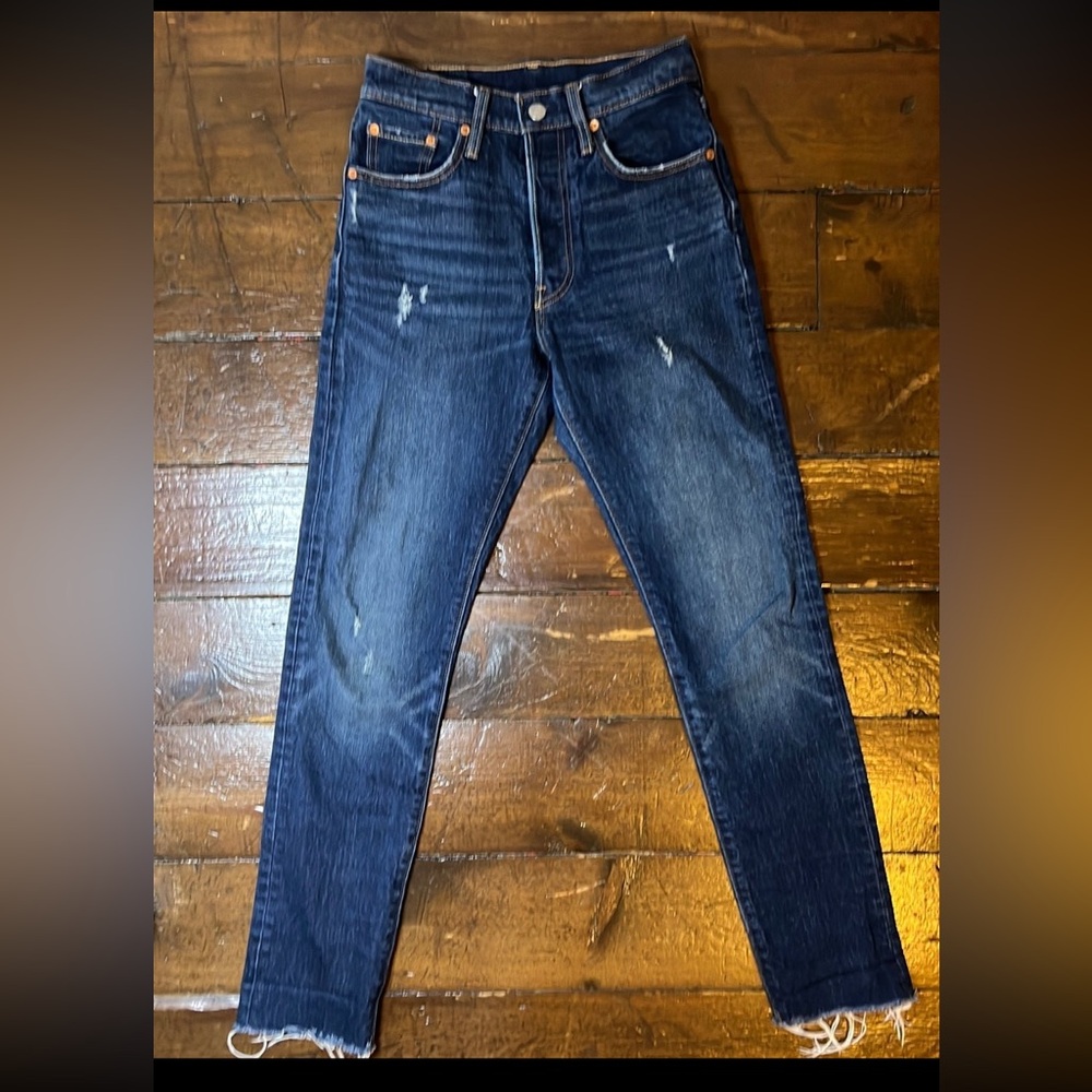 Levi 501s Skinny jeans, button fly